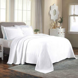 Lightweight Cotton Bedspread Sets 3-Piece Celtic Circle Jacquard Matelassé