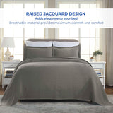 Lightweight Cotton Bedspread Sets 3-Piece Celtic Circle Jacquard Matelassé