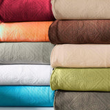 Lightweight Cotton Bedspread Sets 3-Piece Celtic Circle Jacquard Matelassé