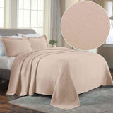 Lightweight Cotton Bedspread Sets 3-Piece Celtic Circle Jacquard Matelassé