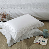 Charlotte Victorian Eyelet Cotton Duvet Cover Set