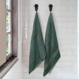 Chevron Zero Twist Solid and Jacquard Soft Cotton Bath Sheet Set of 2