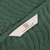 Chevron Zero Twist Solid and Jacquard Soft Cotton Bath Sheet Set of 2