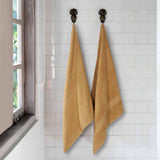 Chevron Zero Twist Solid and Jacquard Soft Cotton Bath Sheet Set of 2