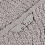 Zero Twist Cotton Solid and Jacquard Bath Towel Set of 4