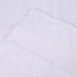 Chevron Zero Twist Solid and Jacquard Soft Cotton Hand Towel Set of 6