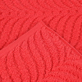 Chevron Zero Twist Solid and Jacquard Soft Cotton Washcloth Set of 12