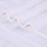 Chevron Zero Twist Solid and Jacquard Soft Cotton Washcloth Set of 12