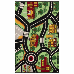City-Cruising Non-Slip Washable Kids Indoor Area Rug or Runner