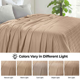 100% Cotton Woven Blanket – Clara Jacquard - All-Season Comfort