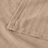 100% Cotton Woven Blanket – Clara Jacquard - All-Season Comfort