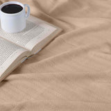 100% Cotton Woven Blanket – Clara Jacquard - All-Season Comfort