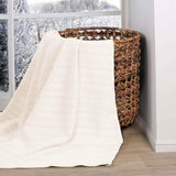100% Cotton Woven Blanket – Clara Jacquard - All-Season Comfort