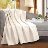 100% Cotton Woven Blanket – Clara Jacquard - All-Season Comfort