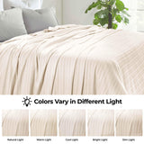 100% Cotton Woven Blanket – Clara Jacquard - All-Season Comfort