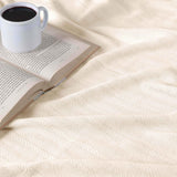 100% Cotton Woven Blanket – Clara Jacquard - All-Season Comfort