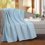 100% Cotton Woven Blanket – Clara Jacquard - All-Season Comfort