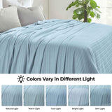 100% Cotton Woven Blanket – Clara Jacquard - All-Season Comfort