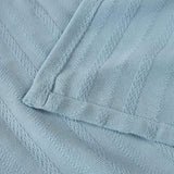 100% Cotton Woven Blanket – Clara Jacquard - All-Season Comfort