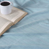 100% Cotton Woven Blanket – Clara Jacquard - All-Season Comfort