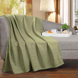 100% Cotton Woven Blanket – Clara Jacquard - All-Season Comfort