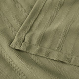 100% Cotton Woven Blanket – Clara Jacquard - All-Season Comfort