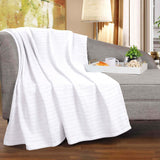 100% Cotton Woven Blanket – Clara Jacquard - All-Season Comfort