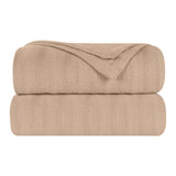 100% Cotton Woven Blanket – Clara Jacquard - All-Season Comfort