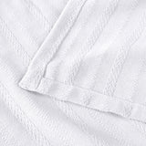 100% Cotton Woven Blanket – Clara Jacquard - All-Season Comfort