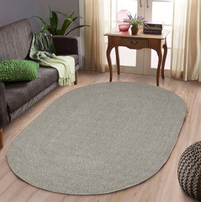 Classic Braided Weave Oval Area Rug Indoor Outdoor Rugs