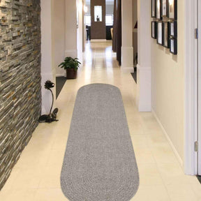 Classic Braided Weave Oval Area Rug Indoor Outdoor Rugs