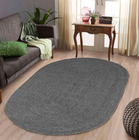 Classic Braided Weave Oval Area Rug Indoor Outdoor Rugs