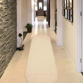 Classic Braided Weave Oval Area Rug Indoor Outdoor Rugs