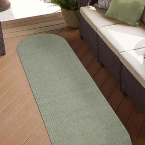 Classic Braided Weave Oval Area Rug Indoor Outdoor Rugs