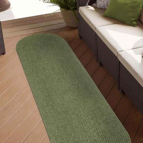 Classic Braided Weave Oval Area Rug Indoor Outdoor Rugs