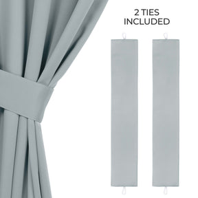 Classic Modern Solid Room Darkening Blackout Curtain Panels, Set of 2