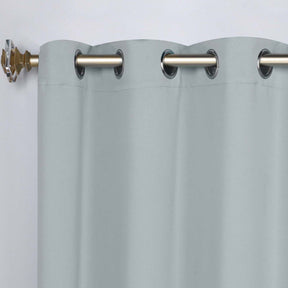 Classic Modern Solid Room Darkening Blackout Curtain Panels, Set of 2