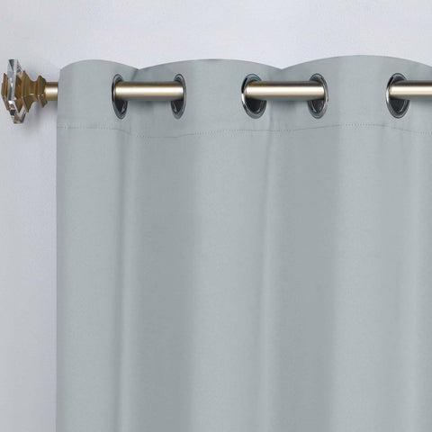 Classic Modern Solid Room Darkening Blackout Curtain Panels, Set of 2