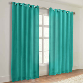 Classic Modern Solid Room Darkening Blackout Curtain Panels, Set of 2