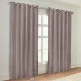 Classic Modern Solid Room Darkening Blackout Curtain Panels, Set of 2