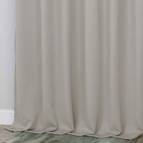 Classic Modern Solid Room Darkening Blackout Curtain Panels, Set of 2