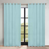 Classic Modern Solid Room Darkening Blackout Curtain Panels, Set of 2