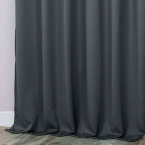 Classic Modern Solid Room Darkening Blackout Curtain Panels, Set of 2