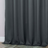 Classic Modern Solid Room Darkening Blackout Curtain Panels, Set of 2