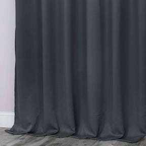 Classic Modern Solid Room Darkening Blackout Curtain Panels, Set of 2