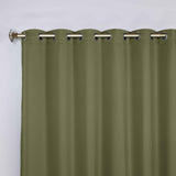 Classic Modern Solid Room Darkening Blackout Curtain Panels, Set of 2