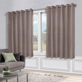 Classic Modern Solid Room Darkening Blackout Curtain Panels, Set of 2