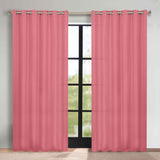 Classic Modern Solid Room Darkening Blackout Curtain Panels, Set of 2