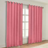 Classic Modern Solid Room Darkening Blackout Curtain Panels, Set of 2