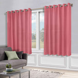 Classic Modern Solid Room Darkening Blackout Curtain Panels, Set of 2